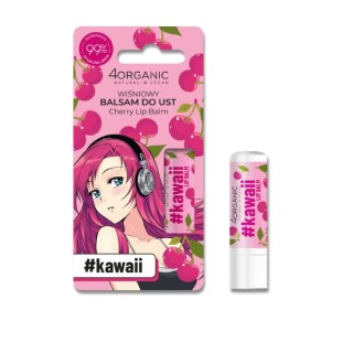 4Organic Kawaii Natural Cherry Lip Balm 5 g