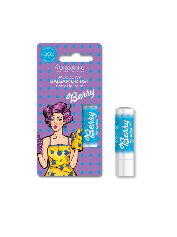 4Organic Pin-up Girl Natuurlijke Berry Lippenbalsem 5 gr