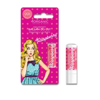 4Organic Pin-up Girl Natural Raspberry Lip Balm 5 g