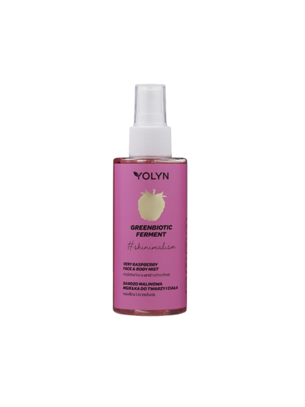 Yolyn Very Raspberry gezichts- en lichaamsmist 200 ml