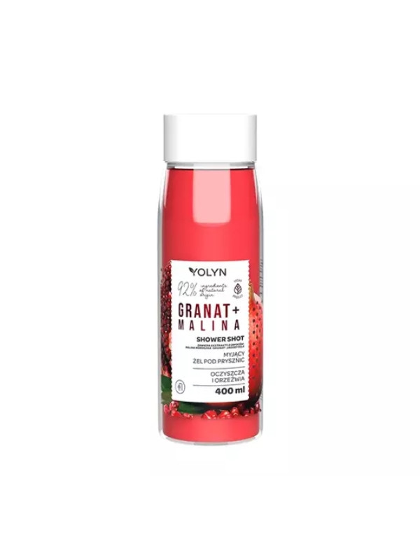 Yolyn washing shower gel Pomegranate + Raspberry 400 ml