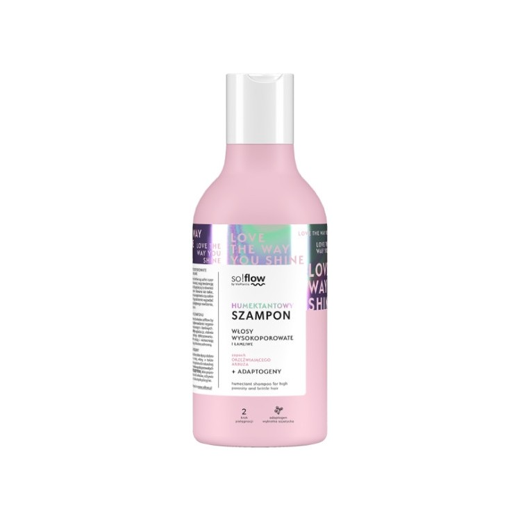 Vis Plantis so!flow Humectant shampoo voor hoog poreus en broos haar 400 ml