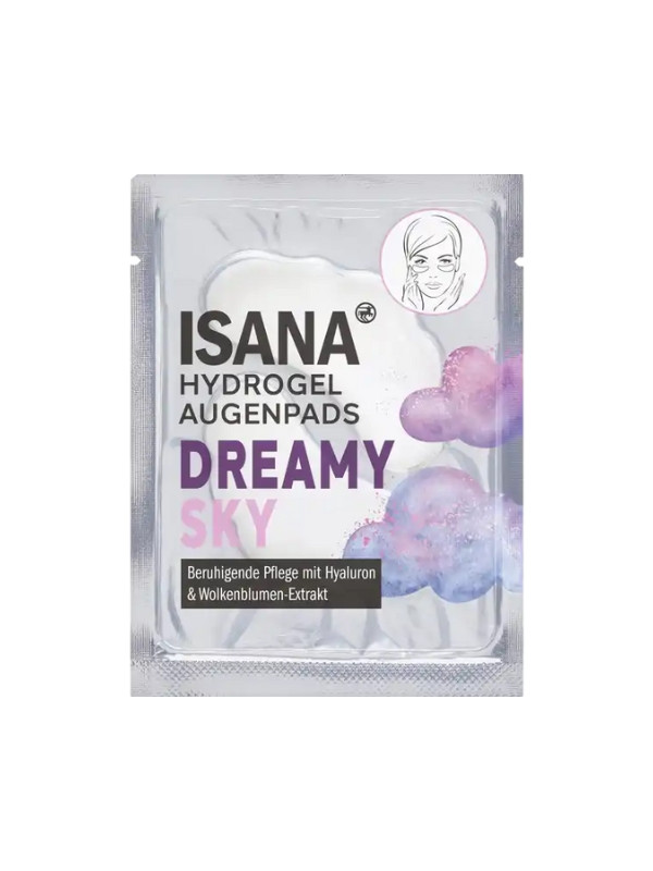 Isana hydro gel eye pads with hyaluronic acid Dreamy Sky 2 pieces