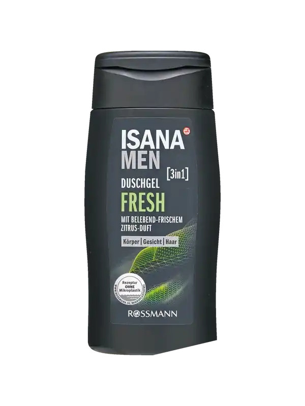 Isana Men 3in1 Fresh douchegel voor mannen 300 ml