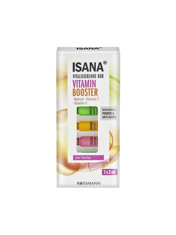 Isana Vitamin Booster A set of revitalizing face ampoules 7x2 ml