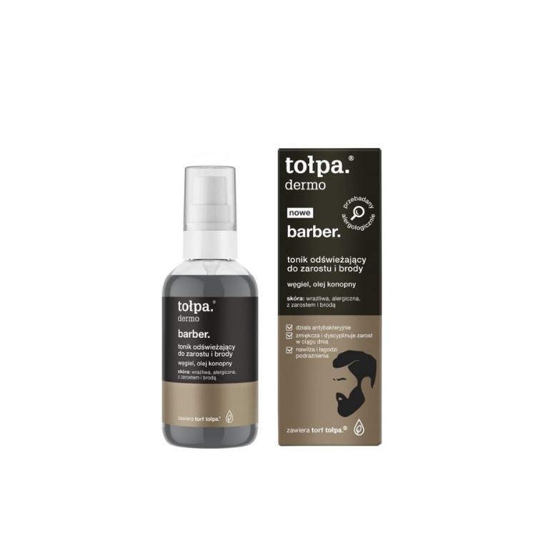 Tołpa Dermo Barber. Refreshing facial and beard tonic for men 75 ml