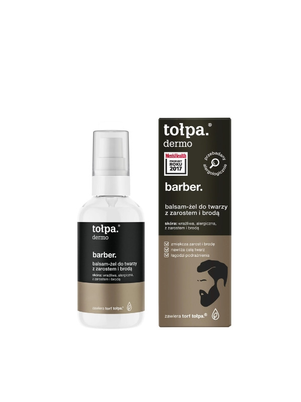 Tołpa Dermo Barber. Balsem-gel voor het gezicht met stoppels en baard voor mannen 75 ml