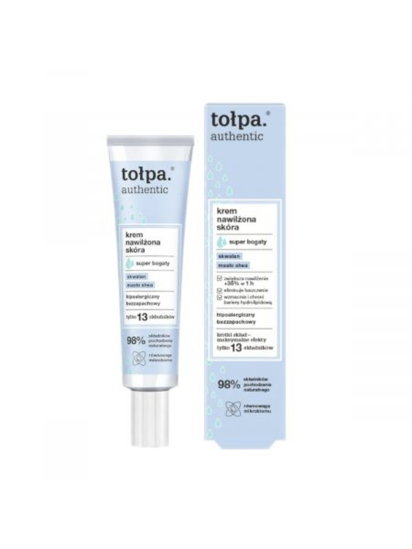 Tołpa Authentic super gezichtscrème gehydrateerde huid 40 ml