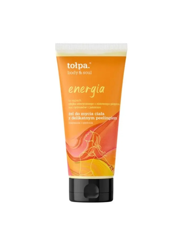 Tołpa Body & Soul Energia Body wash gel met delicate peeling 200 ml