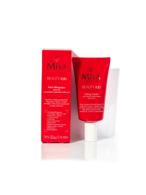 Miya Cosmetics BEAUTY .lab all-in-one lifting face cream with double plant retinol 40 ml