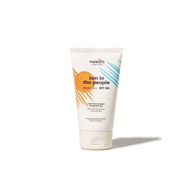 Resibo Sun to the People lichte gezichts- en bodycrème SPF50 + 150 ml