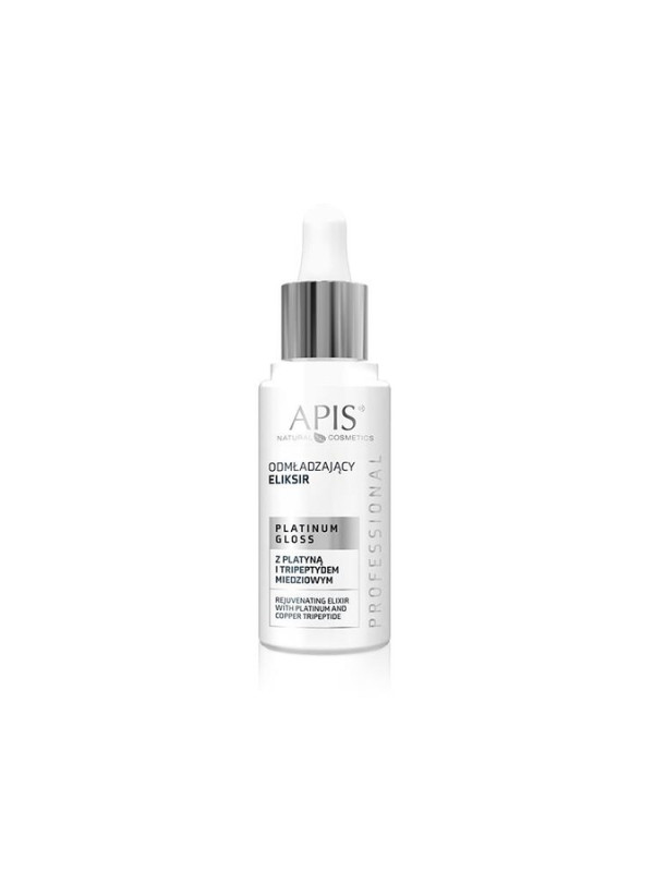 Apis Platinum Gloss rejuvenating elixir with platinum and copper tripeptide 30 ml