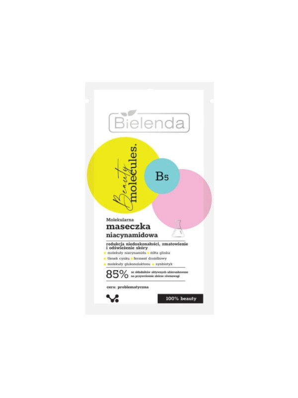 Bielenda Beauty Molecules Niacinamide moleculair gezichtsmasker