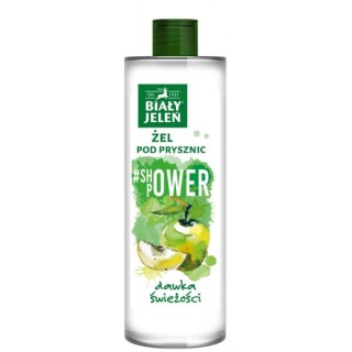 White Jeleń Shower Power Apple shower gel 400 ml