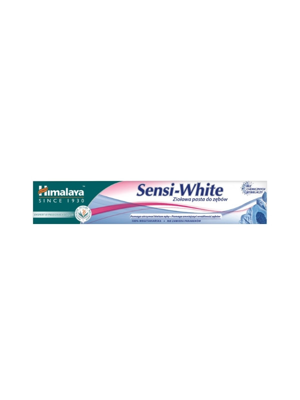 Himalaya herbal whitening toothpaste for sensitive and bleeding gums Sensi- White 75 ml