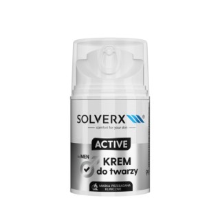 Solverx for Men Active Gezichtscreme voor mannen met huidstimulerende werking 50 ml