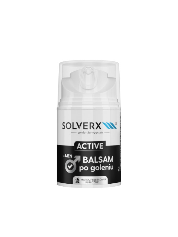 Solverx for Men Active Energizing aftershavebalsem voor mannen 50 ml