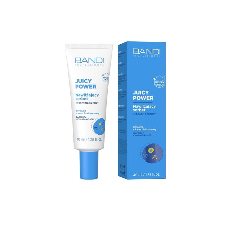 Bandi Juicy Power Moisturizing Face Cream Sorbet Blueberry + Hyaluronzuur 40 ml