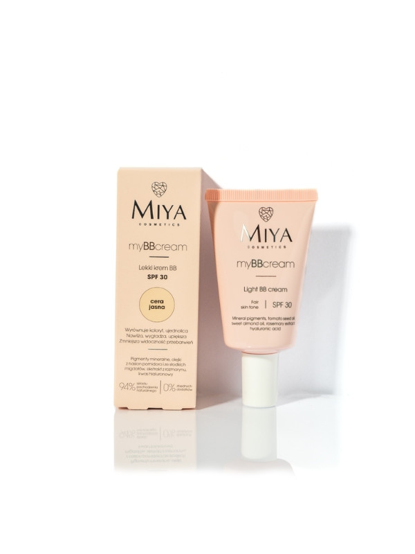 Miya Cosmetics myBBcream light Face Cream BB SPF30 lichte huid 40 ml