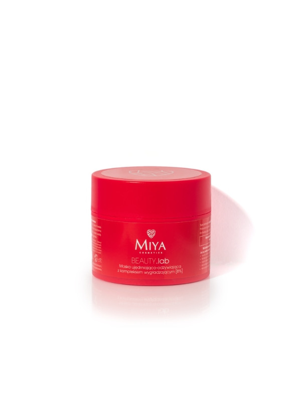 Miya Cosmetics myBEAUTY.lab Verstevigend en voedend gezichtsmasker met 8% gladmakend complex 50 ml