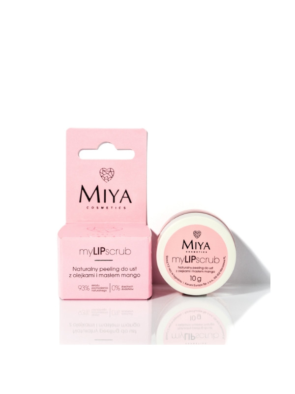 Miya Cosmetics myLIPscrub natuurlijke Peeling met oliën en Mango 10 gMiya