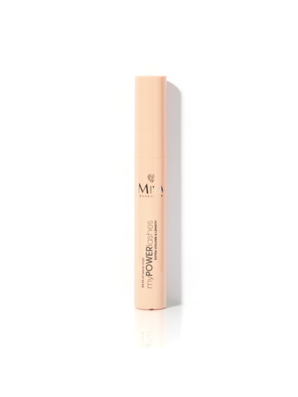 Miya Cosmetics myPOWERlashes Mascara Extra volume, verlenging en versterking van wimpers 10 ml