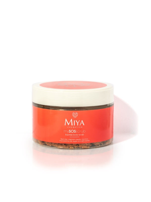 Miya Cosmetics mySOSscrub express body Peeling with red clay and oils 200 g