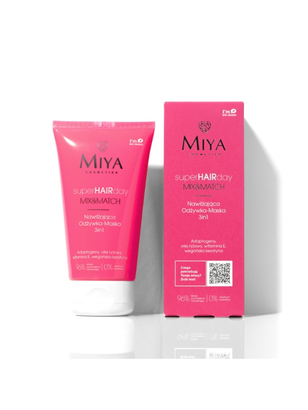 Miya Cosmetics superHAIRday hydraterende Haarconditioner-masker 3in1 150 ml