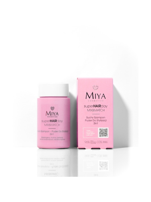 Miya Cosmetics superHAIRday dry Shampoo-powder for hair styling 2in1 10 g