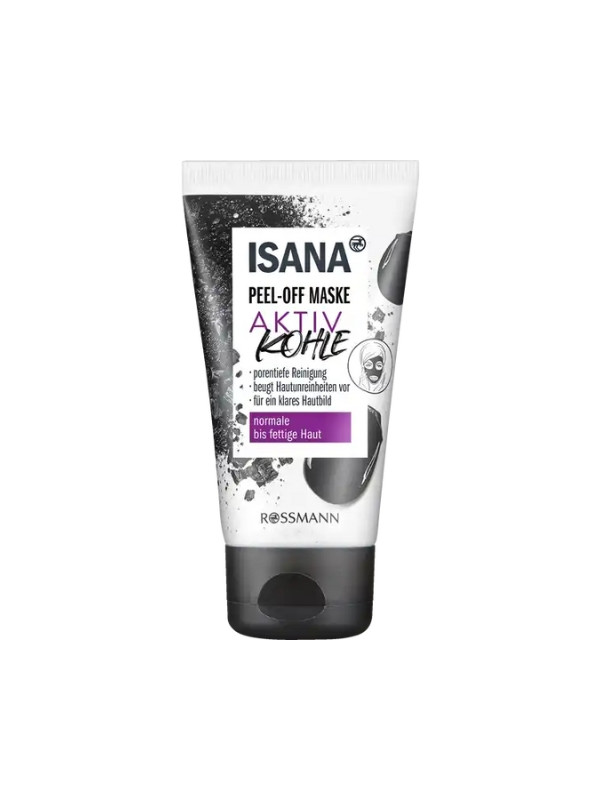 Isana Peel-off face mask with activated charcoal 75 ml