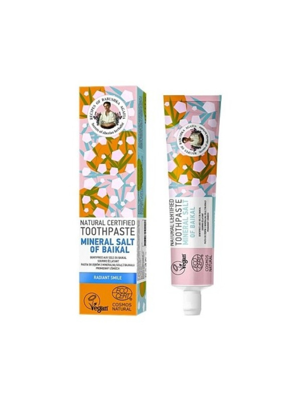 Recepty Babuszki Agafii Natural toothpaste with mineral salt from Baikal 85 g