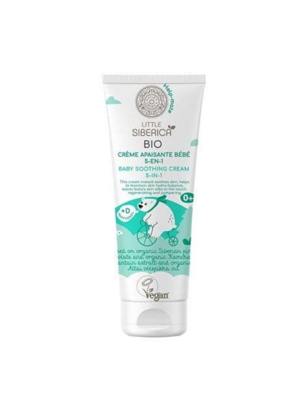 Little Siberica Bio vegan verzachtende creme voor kinderen 5in1 75 ml