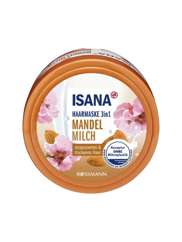 Isana Haarmasker 3in1 amandelmelk, melkeiwitten en amandel 250 ml