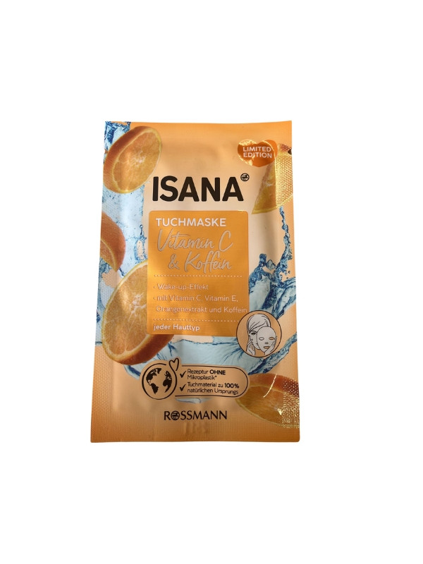 Isana Vitamin C & Koffein face sheet mask 1 piece