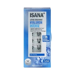 Isana lifting face concentraat in ampullen Hyaluron Intense 7 x 2 ml