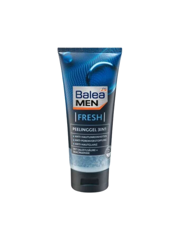 Balea Men peeling face wash gel 3in1 Fresh 100 ml