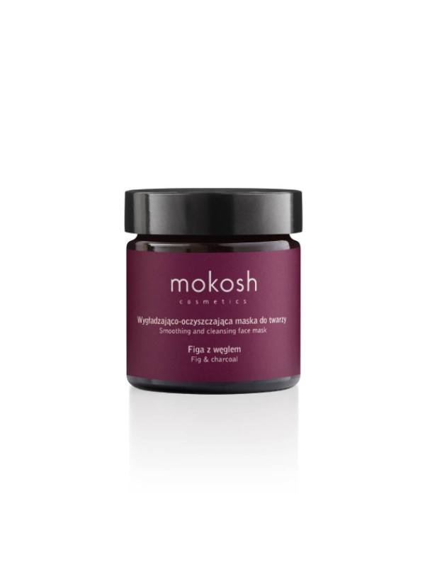 Mokosh gladmakend en reinigend Vijgengezichtsmasker met houtskool 60 ml