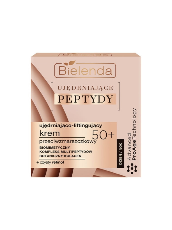 Bielenda Ujędrniające Peptydy Verstevigende en liftende gezichtscrème 50+ 50 ml