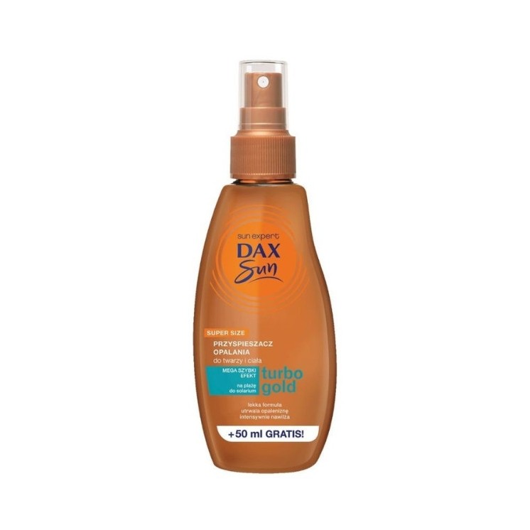 Dax Sun Tanning accelerator for face and body Turbo Gold 200 ml