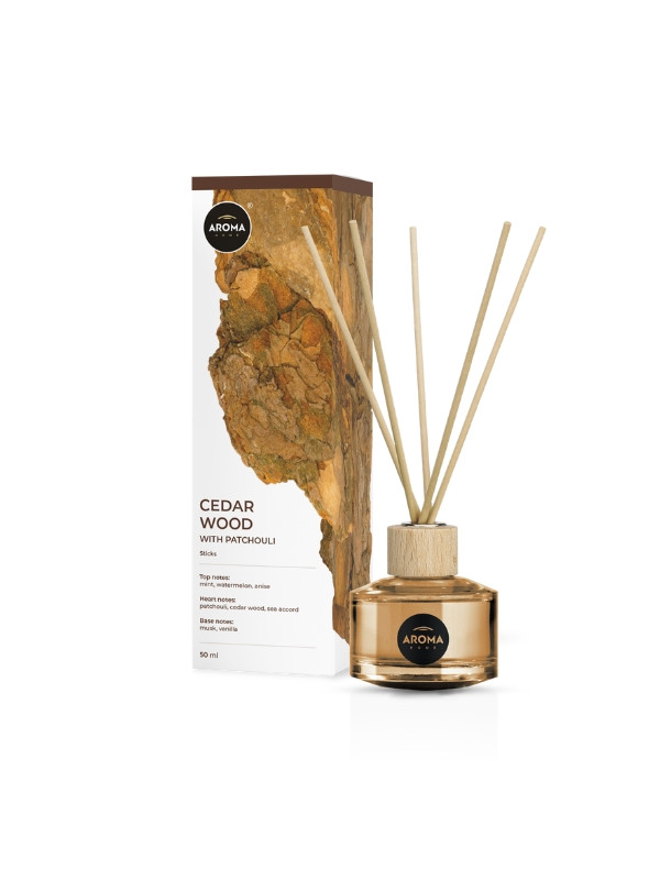 Aroma Home Geurstokjes Cederhout met patchouli 50 ml