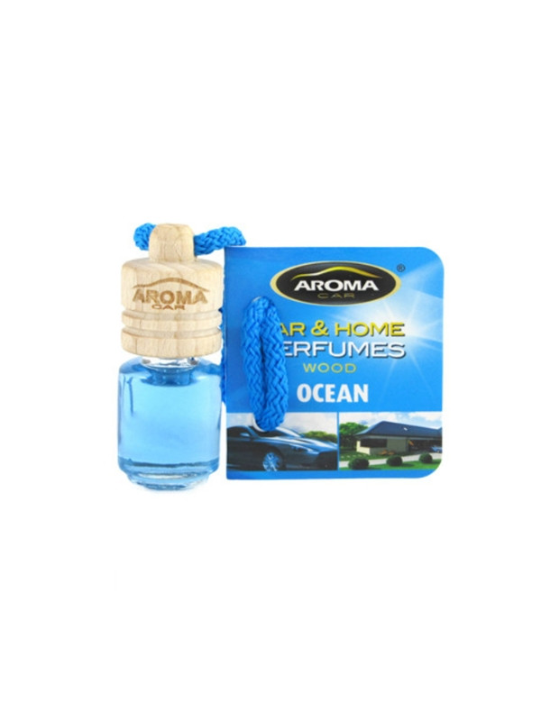 Aroma Car Wood Mini Auto luchtverfrisser Ocean 4 ml