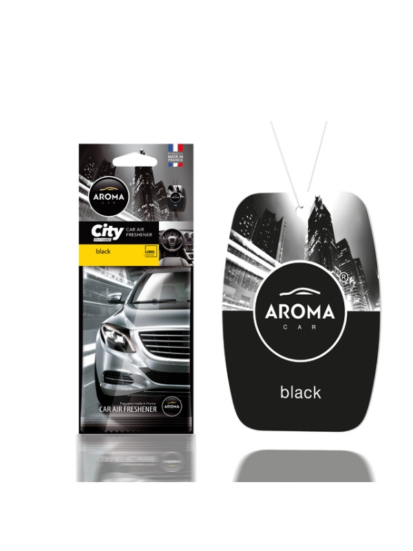 Aroma Car City Black Autoduftanhänger, 1 Stück