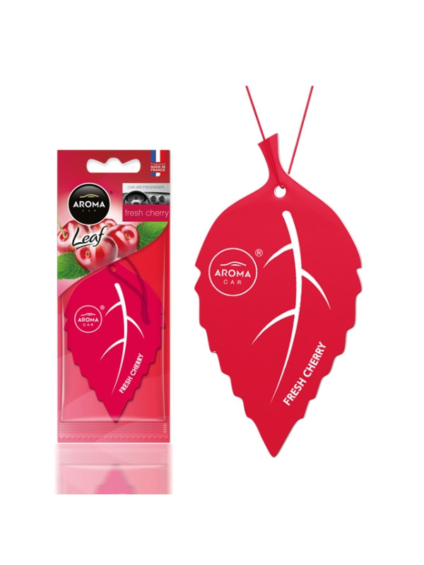 Aroma Car Leaf Fresh Cherry autogeurhanger, 1 stuk