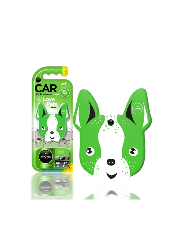 Aroma Car Dog Fancy Green autogeurhanger, 1 stuk