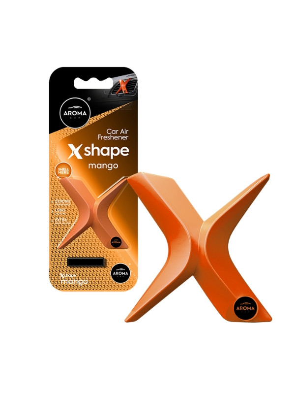 Aroma Car X-Shape Mango autogeurhanger, 1 stuk