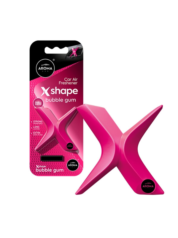 Aroma Car X-Shape Bubble Gum autogeurhanger, 1 stuk