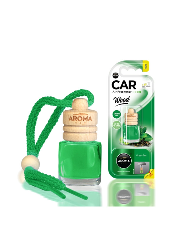 Aroma Car Wood Auto luchtverfrisser Green Tea 6 ml