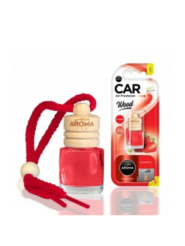 Aroma Car Wood Auto-Lufterfrischer Strawberry 6 ml