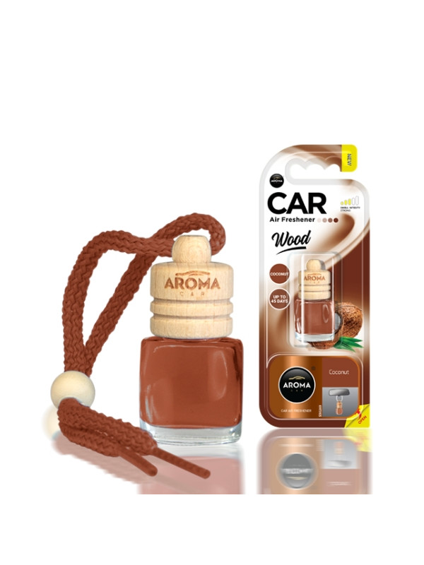 Aroma Car Wood Auto-Lufterfrischer Coconut 6 ml