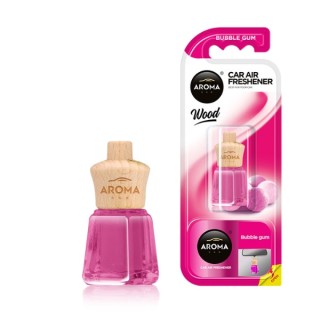 Aroma Car Wood Mini Auto luchtverfrisser Bubble Gum 4 ml